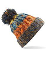 Beechfield CB486 Corkscrew Pom Pom Beanie - Retro Blues - One Size