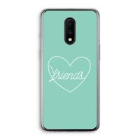 Friends heart pastel: OnePlus 7 Transparant Hoesje Friends heart pastel: OnePlus 7 Transparant Hoesje
