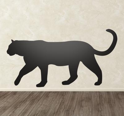 Sticker silhouette panter