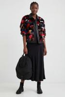 Loose fit jack met teddy-effect - BLACK - XL