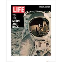 Kunstdruk Time Life Life Cover to the Moon and Back 40x50cm - thumbnail