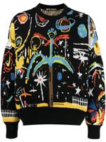 Palm Angels pull Starry Night en jacquard - Noir