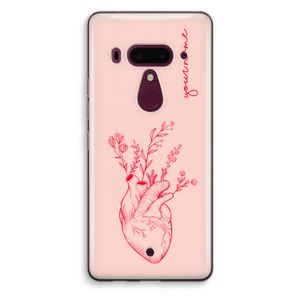 Blooming Heart: HTC U12+ Transparant Hoesje