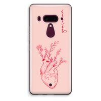 Blooming Heart: HTC U12+ Transparant Hoesje