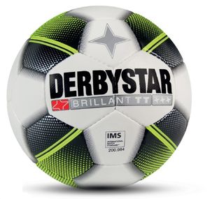 Derbystar Voetbal Brillant TT -  wit/zwart/fluo