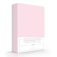 Romanette Laken 100% Katoen Roze 100% Katoen 2-persoons laken 200x250 - thumbnail