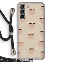 Morning coffee: Samsung Galaxy S21 Transparant Hoesje met koord