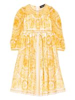 Versace Kids robe à imprimé baroque - Jaune - thumbnail