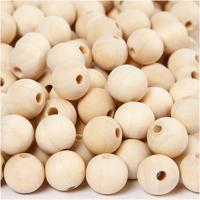 Creativ Company Houten kraal, d 15 mm, gatgrootte 3 mm, 500 stuk/ 1 doos
