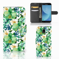 Samsung Galaxy J5 2017 Hoesje Orchidee Groen - thumbnail