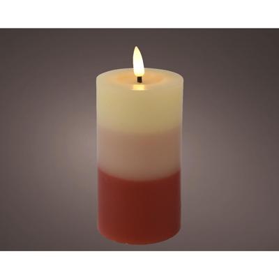 LED kaars vlamefffect Verloop 15cm terra