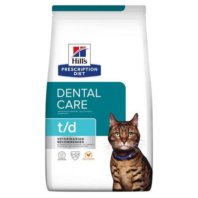 Hill&apos;s Prescription Diet t/d Dental Care kattenvoer met Kip 1,5kg zak