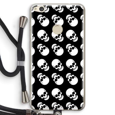 Musketon Skulls: Huawei Ascend P8 Lite (2017) Transparant Hoesje met koord