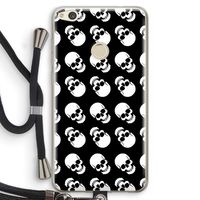 Musketon Skulls: Huawei Ascend P8 Lite (2017) Transparant Hoesje met koord