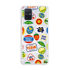 Fruitsticker: Galaxy A71 Transparant Hoesje