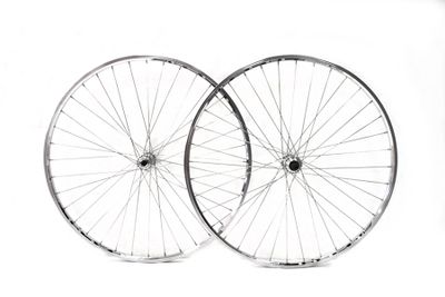 Gurpil Excel 700c Wielset Schroefdraad op freewheel Snelspanner - Zilver