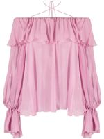 Blumarine blouse à volants - Rose