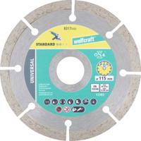 Wolfcraft 8317000 Diamanten doorslijpschijf 115 mm 1 stuk(s) Puimsteen, Steen