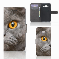 Telefoonhoesje met Pasjes Samsung Galaxy J3 2016 Britse Korthaar - thumbnail