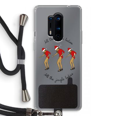 Jingle Ladies: OnePlus 8 Pro Transparant Hoesje met koord