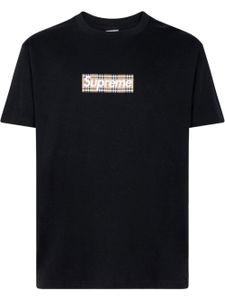 Supreme x Burberry t-shirt SS 22 à logo Box - Noir