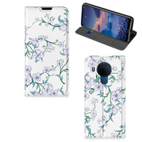 Nokia 5.4 Uniek Smart Cover Blossom White