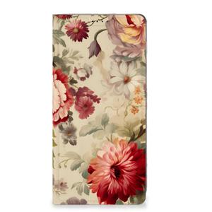 Smart Cover voor Motorola Edge 40 Neo Bloemen