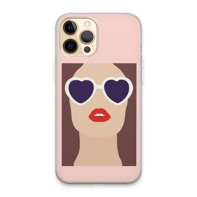 Red lips: iPhone 13 Pro Max Transparant Hoesje