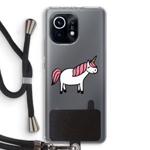 Eenhoorn: Xiaomi Mi 11 Transparant Hoesje met koord