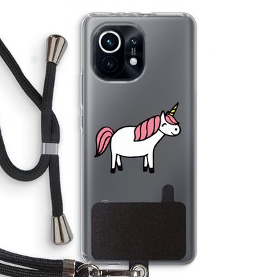 Eenhoorn: Xiaomi Mi 11 Transparant Hoesje met koord