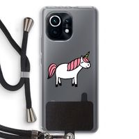 Eenhoorn: Xiaomi Mi 11 Transparant Hoesje met koord