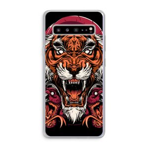 Tiger and Rattlesnakes: Samsung Galaxy S10 5G Transparant Hoesje