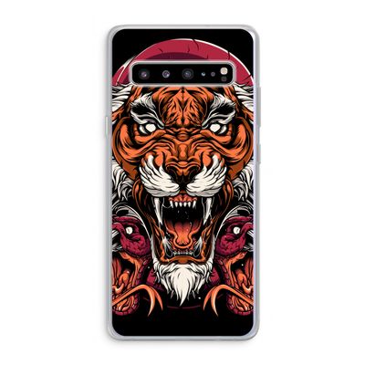 Tiger and Rattlesnakes: Samsung Galaxy S10 5G Transparant Hoesje