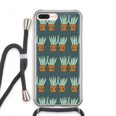 Sansevieria: iPhone 7 PLUS Transparant Hoesje met koord