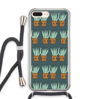 Sansevieria: iPhone 7 PLUS Transparant Hoesje met koord