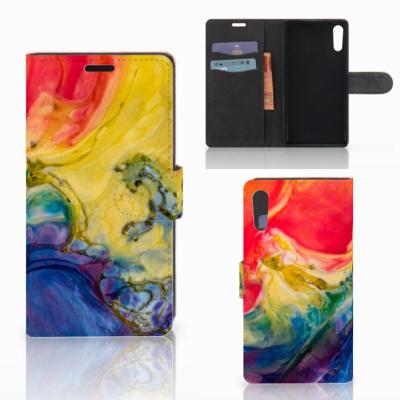 Hoesje Sony Xperia XZ | Sony Xperia XZs Watercolor Dark Hoesje Sony Xperia XZ | Sony Xperia XZs Watercolor Dark