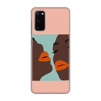 Orange lips: Volledig geprint Samsung Galaxy S20 Hoesje