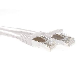 ACT FB6425 SFTP CAT6A Patchkabel Snagless | RJ45 Connectoren | Wit | 25 meter