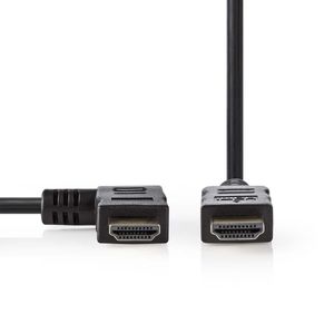 High Speed HDMI-kabel met Ethernet - HDMI-connector - HDMI-connector links haaks - 1,5 m