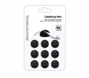 Bluelounge CableDrop Mini 9-pack zwart - CDM-BL