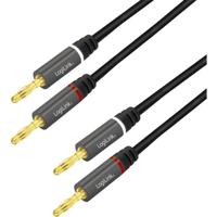 LogiLink CA1211 Audio Aansluitkabel 5.0 m Zwart Afgeschermd, Kleurcodering