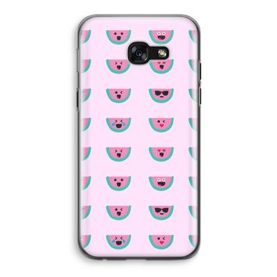Smiley watermeloenprint: Samsung Galaxy A5 (2017) Transparant Hoesje