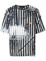 3.1 Phillip Lim t-shirt à mélange d'imprimés - Gris - thumbnail