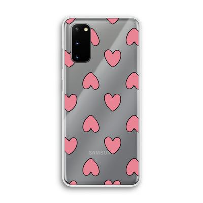 Ondersteboven verliefd: Samsung Galaxy S20 Transparant Hoesje