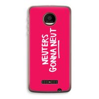 Neuters (roze): Motorola Moto Z Force Transparant Hoesje