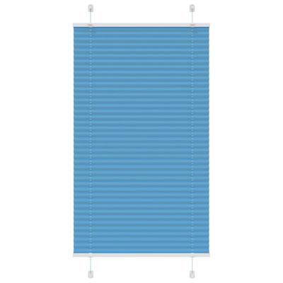 Pliss rolgordijn 80x100 cm stofbreedte 79,4 cm polyester blauw