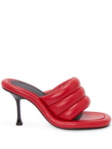 JW Anderson sandales Bumper à design matelassé - Rouge