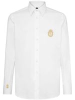 Billionaire chemise en popeline à motif - Blanc