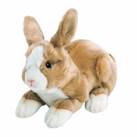 Pluche knuffel konijn/haas lichtbruin 35 cm   -