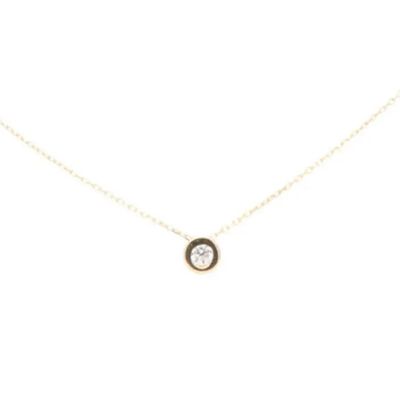 Glow 202.2143.45 Ketting Solitair geelgoud-zirconia wit 45 cm